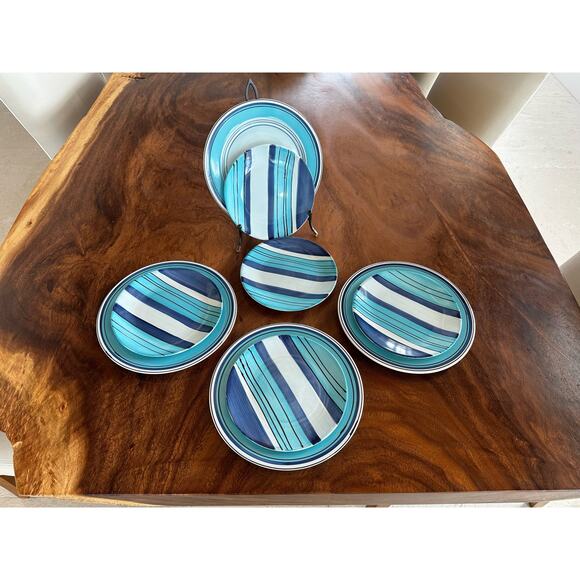 Vintage Cool River Salad Plate by Pfaltzgraff Set of 5 - Picture 8 of 10